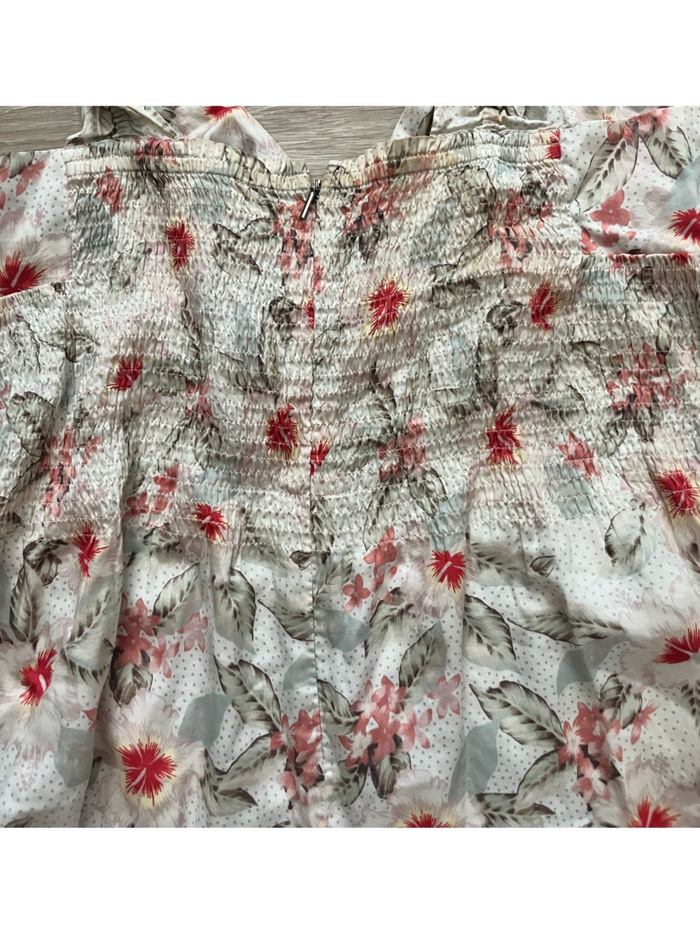 Rebecca Taylor Woman’s Floral Tie-Front Cut Out Romper - Size Large - Picture 9 of 9